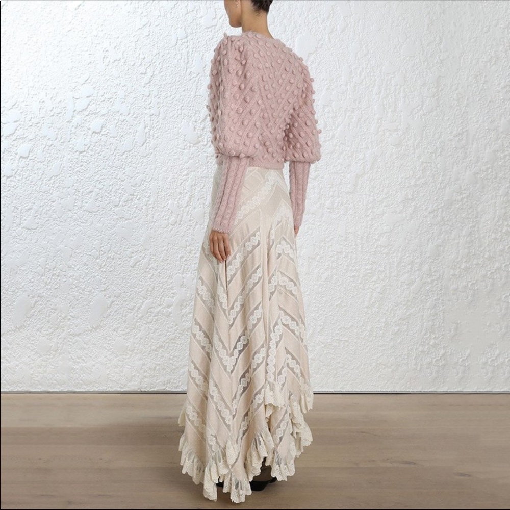 The Linetall Puff Sleeve Textured Sweater - Picture 4 of 7